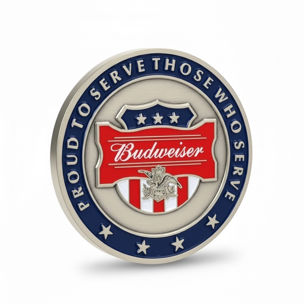 Budweiser Proud to Serve Those Who Serve Military Branch Challenge Coin